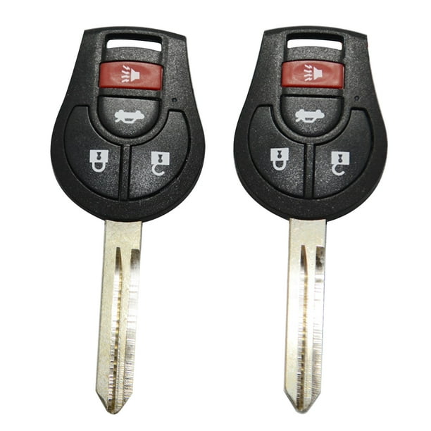 Keyless Entry Remote Key & Uncut Chip Ignition Key For Nissan Maxima Quest Versa
